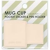 ナカバヤシ MUG CUP ペンホルダー付ポケットシール ミニ アイボリー DMS-S-W