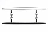 Top Knobs M851-8 Pair Nouveau Back to Back Door Pull Chrome by Top Knobs