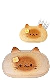profit.relaxed 猫 ペンケース ふわふわ 筆箱 小学生 中学生 女の子 ブラウン 1個 (ブラウンバター)