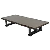 ハイタイプ対応 幅180cm ダイニングテーブル ちゃぶ台 ブラウン