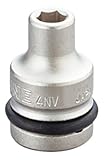 トネ(TONE) インパクト用ソケット 6角 4NV-13 二面幅:13×差込角:12.7×全長:38mm 1個