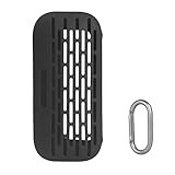 XBERSTAR Bose SoundLink Flex シリコンケース Bose SoundLink Flex Bluetoothスピーカー ポータブルカバー トラベルケース カラビナ付き 持ち運び (ブラック)