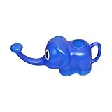 Dickly 象の型 じょうろ かわいい ジョウロ ミニ 子供 400ml 屋内ロングスパウト 缶ガーデン用 ガーデニング 水やり 小型 観葉植物 ミニ 水さし ロングスパウト散水器, 青い