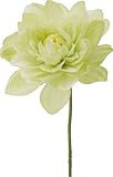 ポピー 造花 ミニダリアピック 全長14cm・花径7cm グリーン ミニダリアピック全長14cm・花径7cmグリーン 【4点】