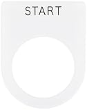 IM 押ボタン/セレクトスイッチ(メガネ銘板) START 黒 φ25.5 P2535