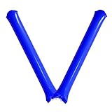 プロモショップ スティックバルーン 応援グッズ 2本組 10セット (青色)