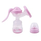 HKUN マニュアル　手動　赤ちゃん　ベビー　摂食　搾乳器　乳ポンプ　さく乳器 ,ピンク