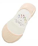 ハイヒールのための5つの特別な靴下のセットアンチスリップコットンインビジブルソックスピンク