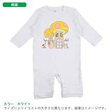 BabyChips Rabbit(ピンク)(名入れ長袖ベビーロンパース) 80 ホワイト