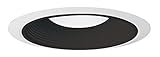 Juno Lighting 28B-WH 6-Inch Fully Enclosed Ultra-Trim Black Baffle, White Trim [並行輸入品]