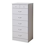 アビライト 日本製(大川家具) ベーシック収納たんすシリーズ 幅60 ハイチェスト ホワイト um0410