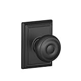 Schlage F10GEO622ADD Addison Collection Georgian Passage Knob, Matte Black Schlage Lock Company [並行輸