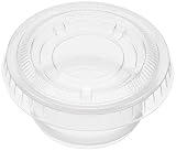 ニッチプラス(Niche Plus)業務用 小さい マヨドレ ソースカップ クリア フタ付 3/4オンス(約 20ml) 125個入