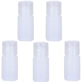 小分けボトル 5個セット トラベル プラスチック ボトル PE 化粧品 保存 持ち運びが簡単 詰め替え シャンプー クリーム 出張 旅行用 透明色 (20ml)
