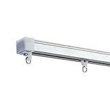 カーテンレール 中量用 コントラクト24 セット JQ5 2m ステンレス ▼レールカットなし