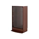 【地球家具】フィギュアラック「レギュラー」新シリーズ 幅55cm ロータイプ 本体【正規品】[鍵付きコレクションケース] [耐震] LED兼用 （ロータイプ、中型（奥行29cm）、ブラウン）