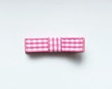 Baby Deer Clips　ヘアクリップ for ベビー　ギンガムチェック　 (ピンク)