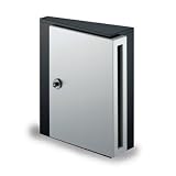 郵便ポスト NASTA デザインポスト KS-MB31S-L 静音大型ダイヤル錠 壁付けポスト モダンブラック