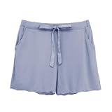 [ツーハッチ] ショートパンツ ルームウェア ラクシア フレアパンツ 部屋着 かわいい 8812s M スモークブルー