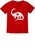 TeeStars – パズル恐竜 – Autism Awareness幼児/幼児キッズTシャツ カラー: レッド