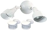 Heath/Zenith SL-6050-WH Halogen Security Light with Two Wireless Motion Sensors, White by Heath/Zeni