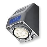 Hubbell HBL2620AR Locking Safety Shroud Receptacle, L6-30R, Angled Surface Mount, Gray [並行輸入品]