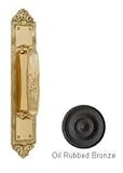 BRASS Accents A05-P7231-613 Ribbon & Reed Pull Handle-Plate 2-.50 in. x 13-.75 in. Oil Rubbed Bronze