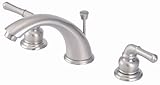 8 " Widespread洗面所蛇口、サテンニッケル仕上げ、無水式 – by Plumb USA