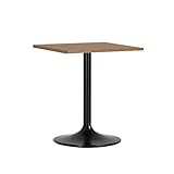 arne テーブル 木製 高さ70cm ダイニングテーブル ソファーテーブル カフェテーブル 会議室 幅60cm straight 600 北欧チーク×ブラック