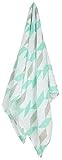 Weegoamigo Baby Muslin Swaddle Herringbone Teal by Weegoamigo [並行輸入品]