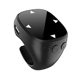 リングマウス Bluetooth 5.3 ワイヤレス フィンガーマウス マルチタッチマウス 携帯型 ミニ ブルートゥース 10m操作/動画操作/ページめくり/リモート撮影対応 スマホ/タブレット用 ブラック