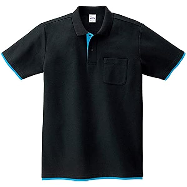 ブラックポロシャツ ミントアクセント Amazon.co.jp: [トムス] ベーシックレイヤードポロシャツ ミント