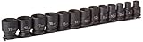 Grey Pneumatic 1213MG 0.38 in. Drive 13 Pc. Metric Magnetic Impact Set