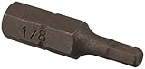 Master Mechanic 160378 1/8 -Inch Hex, 1 -Inch Insert Bit [並行輸入品]