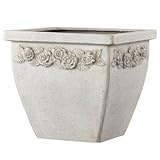 ファイバー製軽量植木鉢 アンティークローズライト スクエアー 36cm/植木鉢 生活用品 インテリア 雑貨 花 ガーデニング プランター top1-ds-1701753-ah [簡素パッケージ品]