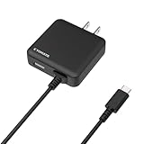 KYOHAYA USB充電器 Type-Cケーブル一体型 1.5m 5V/3A 急速充電 薄型 USB-Aポート搭載 2台同時充電 ACアダプター 折畳式プラグ Smart IC 搭載 安全 軽量 コンパクト 海外対応 iPhone, AQUOS, Xperia, Galaxy, arrows, 各種対応 CHARGE GEAR INTEG 3C+ JKAC3015C2 (ブラック, 15W出力)