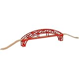 【米国正規商品・並行輸入】ネームトレイン 木製おもちゃ Steel Arch Bridge with approach track - 44 inchesアーチ型橋梁