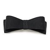 ヴァンテーヌ VINGTAINE リボン バレッタ L オフィス シンプル ヘアアクセ ヘアアクセサリー ブラック H-110-BK