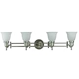Cal Lighting la-194-s-brs 4ライトBath Vanity – Brushedスチール
