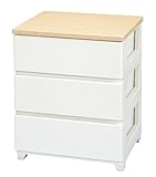 【収納　引き出し】天板耐荷重10ｋｇ♪全段スライドレール仕様のチェスト　３段