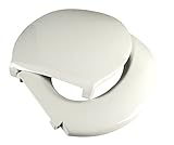 Big John 6-W Oversized Toilet Seat with Cover - For Round Or Elongated Toilet Bowls - Weight Capacit