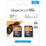 TEAM 64GB・UHS-I対応・Class10対応SDXCカード(2枚セット)　TXC064GU1DP