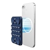エレコム スマートフォン用 吸盤シリコンパッド マグネット吸着タイプ 持ち運びやすいコンパクトサイズ タコピタ ネイビー P-TKPTMAG01NV