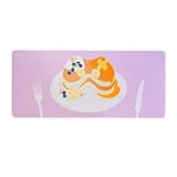 Pixio マウスパッド XXL パンケーキ 大型 ゲーム 滑り止め ラバー ゴム クロス 表面 キーボードパッド PXMP038XXL