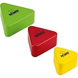 Nino Percussion NINO508-MC Triangular Multi-Color Wood Shakers, Set of 3 おもちゃ [並行輸入品]