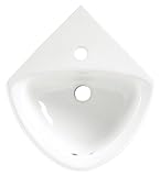 American StandardコーナーMinetteフロントオーバーフロー壁ハングコーナーシンクwithセンター穴のみ 451001.02 1