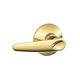 Schlage F10JAZ605 Jazz Passage Lever, Bright Brass [並行輸入品]