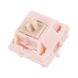 EPOMAKER 静音 メカニカルスイッチセット 35個入り 工場潤滑済みサイレント 5ピンリニア/タクタイルスイッチ 静音軸 カスタムメカニカルキーボード用 MXキーキャップ互換 (Nude Rosa(Linear Silent))