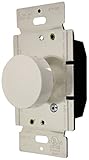 Enerlites 52103-W 600-Watt Single Pole Push On/Off Rotary Dimmer, 120-Volt AC, 60Hz, White [並行輸入品]