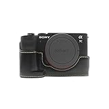 kinokoo SONY ソニー デジタルカメラ A7C ケース a7c専用 カメラケース ボディケース バッテリーの交換でき 三脚ネジ穴付き PUレザー（ブラック）